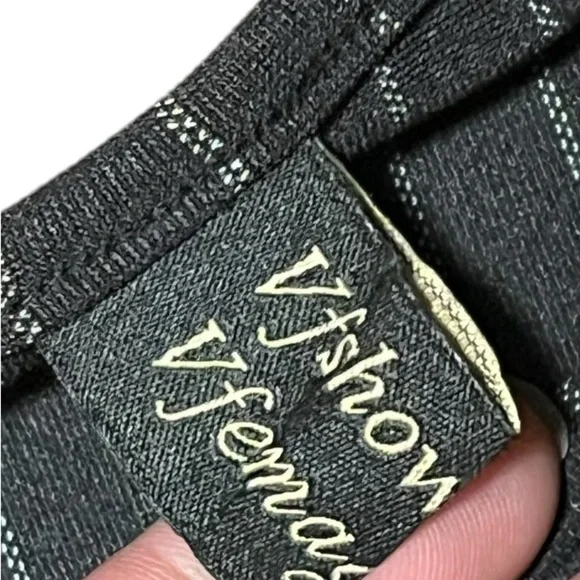 Vfshow Vfemage Pinstripe Midi Pencil Dress - Picture 5 of 5